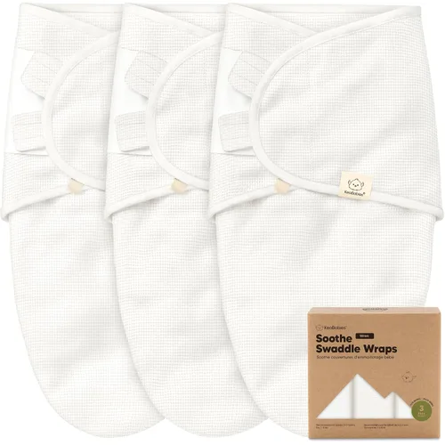 Vista 17 de Paquete de 3 pañales orgánicos para recién nacidos, sacos de dormir para recién nacidos, pañales para bebés de 0 a 3 meses, manta para recién