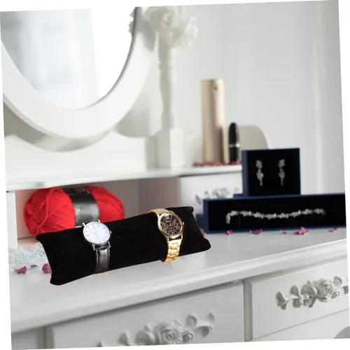 Vista 8 de 3pcs Watch Pillow Bangle Holder Relojes Para Hombre Bracelet Holder Jewelry Display Pillow Bracelet Stand Chain Choker Cushions for Jewelry Flannel