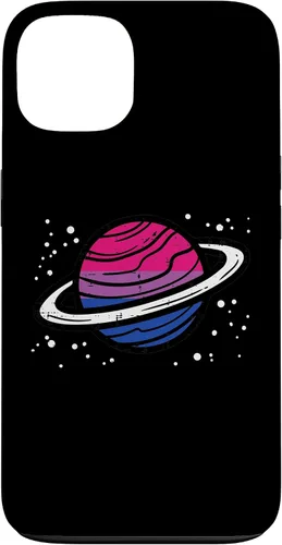 Vista 7 de iPhone 16 Bisexual Planet Saturn Bi Pride Flag Lgbtq Men Women Kids Case