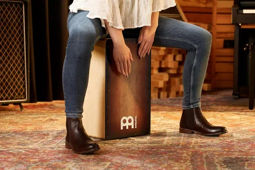Vista 12 de Cajon Box Drum con cuerdas internas para efecto de trampa, Espresso Burst, no fabricado en China, 100% abedul báltico, serie Woodcraft, 2 años