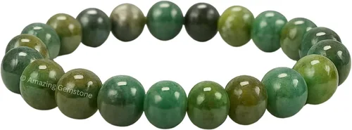 Vista 256 de Amazing Gemstone Crystal Bracelet for Women Men's Gifts - Protection Healing Crystal Bracelet - 8mm Gemstone Beaded Stretchable Bracelet Pulseras