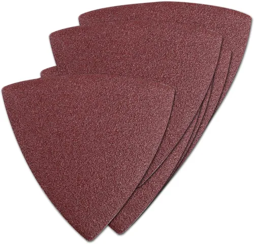 Vista 17 de Utoolmart Papel de lija para detalles, papel de lija triangular, almohadillas de lijado de gancho y bucle, multiherramienta oscilante triangular, 40