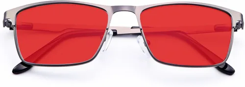 Vista 10 de YIMI Mens Blue Light Glasses Men Computer Gaming BlueLight Blocking Glasses Metal Anti Eyestrain Clear Lens Eye Protection