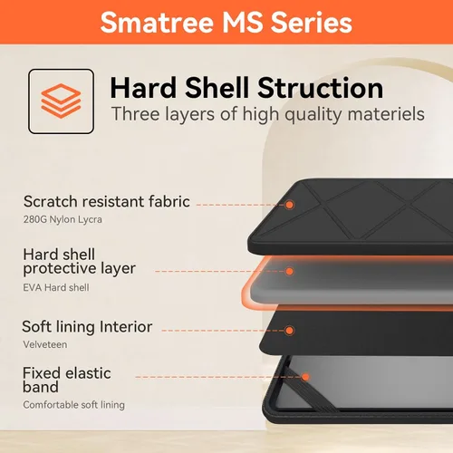 Vista 8 de Smatree MS82T Hard Protective 15.6inch Laptop Case para HP/Lenovo/DELL/ASUS Negro