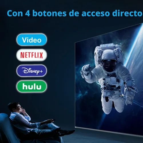 Vista 7 de Control remoto retroiluminado de repuesto para TCL/Hisense/Sharp/Philips/Onn/Element/Insignia/Westinghouse Roku TV (no para Roku Stick o Box)