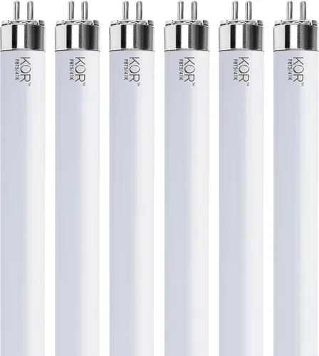 Vista 8 de KOR Bombillas fluorescentes F8T5/WW T5, 8 W, 3000 K, paquete de 6 3000k (blanco cálido)