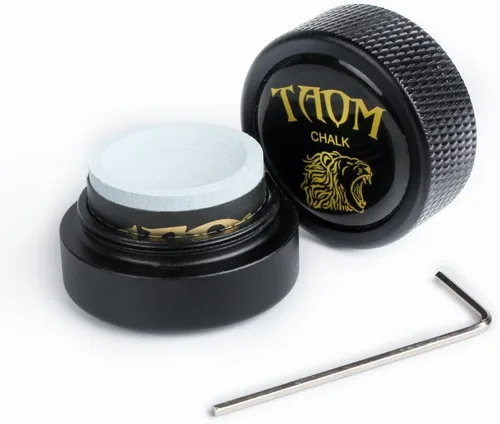 Vista 50 de TAOM - Soporte para tiza de billar, herramienta práctica redonda, accesorios de billar, mini estuche magnético para punta de tiza, contenedor