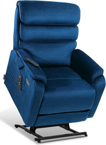 Vista 16 de EONIX Silla Reclinable Eléctrica de Doble Motor Completamente Reclinable para Ancianos, Sillas Elevadoras Eléctricas de Cuero Sintético para Negro