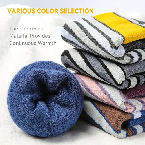 Vista 4 de Ski Socks Womens Mens 2 Pairs OTC Snow Socks for Snowboarding Skiing Skating Winter Performance Socks