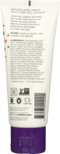Vista 2 de Andalou Naturals Crema de manos Lavanda Shea - 3.4 fl oz