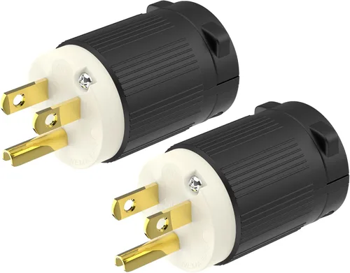 Vista 11 de Cable de extensión NEMA 5-15P con certificación UL para reparación de extremos de repuesto macho de 15 amperios, 110, 120, 125 voltios, 3 puntas, 2