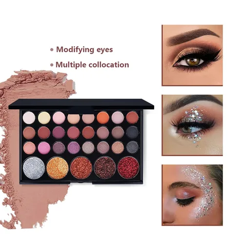 Vista 4 de FantasyDay Juego de maquillaje todo en uno para regalo navideño, kit completo de maquillaje para mujeres, paquete esencial de iniciación, incluye