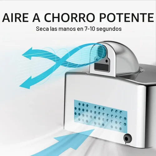 Vista 6 de JETWELL Elegante secador de manos compacto de alta velocidad modelo JW2830