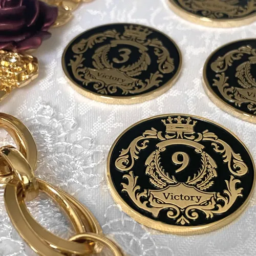 Vista 4 de Galileo® The Victory Crown - Moneda AA Medallón Alcohólico Anónimo Moneda de sobriedad de 1 a 30 años Regalo AA Colección Real
