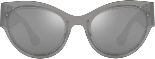 Vista 3 de Versace Woman Sunglasses Transparent Dark Grey Frame, Dark Grey Lenses, 53MM
