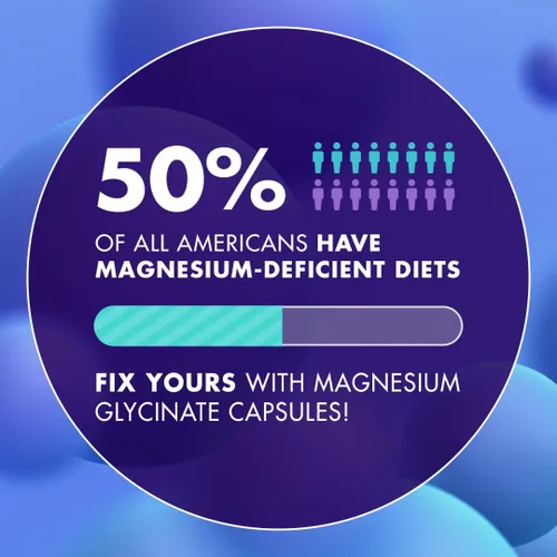 Vista 5 de Cápsulas de glicinato de magnesio de 500 MG, suplemento de magnesio para adultos y niños con Kava Kava, alta absorción, vegano y sin OMG, 120