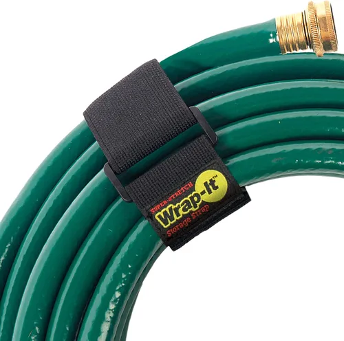 Vista 12 de Correas superelásticas Wrap-It Storage de 6 pulgadas (paquete de 12) – Correas elásticas de velcro – Organizador de cables de extensión, correa