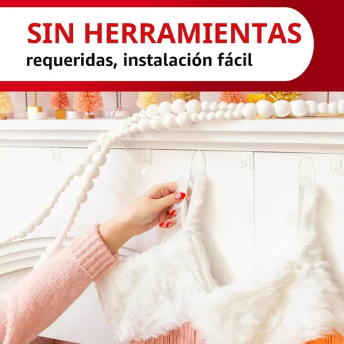 Vista 8 de Command Clear - Paquete de ganchos y tiras variados para colgar hasta 19 artículos, organiza sin daños