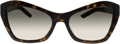 Vista 2 de Prada PR 07XS 2AU3D0 - Lentes de sol de mariposa de plástico Havana con lente degradado marrón