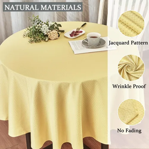 Vista 3 de Mantel rectangular de lino para cocina, de estilo granja, impermeable, resistente a las manchas, lavable, de poliéster, rectangular oblongo