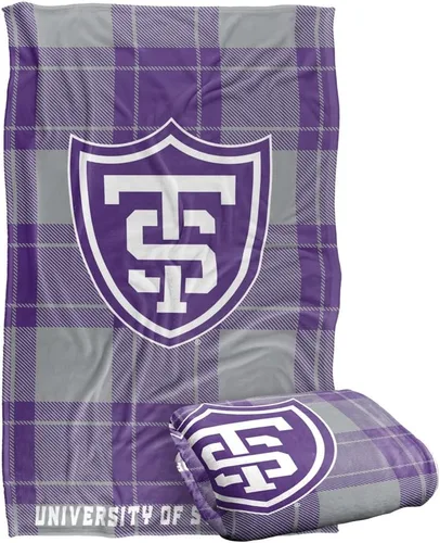 Vista 74 de LOGOVISION St John's University Campus Plaid Spirit Silky Touch Manta súper suave 36 x 58 pulgadas