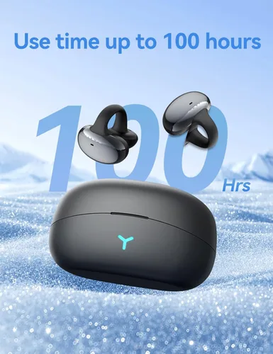 Vista 9 de Auriculares con clip de oreja abierta, auriculares inalámbricos Bluetooth 5.3 12 horas de reproducción, DT5.0 a prueba de fugas, micrófono