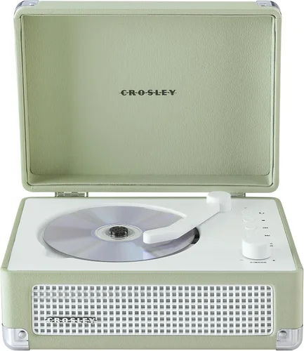 Vista 22 de Crosley CR3505DP-WF Reproductor de CD Cruiser, granja blanca Casa de campo blanca