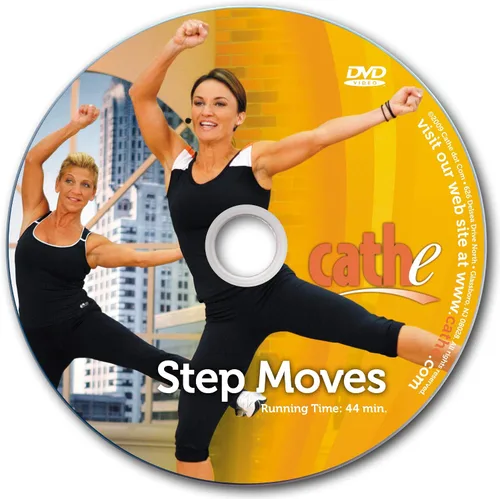 Vista 3 de Cathe Friedrich Step Moves Step Aerobics Workout DVD para mujeres - Utilice este DVD STEP para acondicionamiento cardiovascular y aeróbico