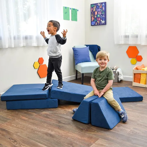 Vista 10 de Children's Factory The Whatsit CF349-070 - Sofá o 2 sillas para niños, azul marino, CF349-070, muebles de dormitorio para niños y adolescentes, sofá