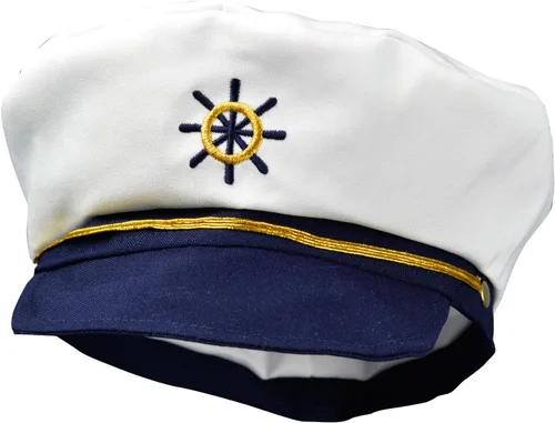 Vista 7 de Conjunto de traje de marinero náutico con sombrero, para niños pequeños