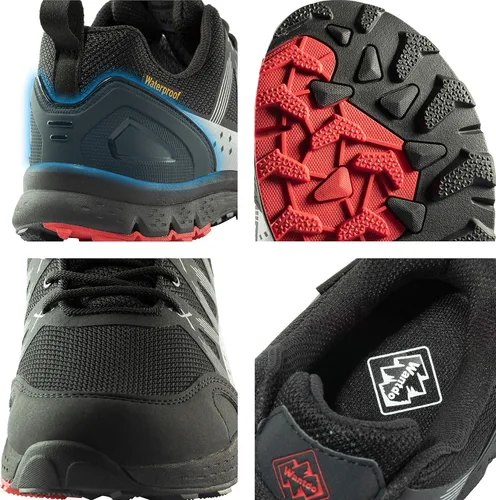 Vista 6 de Wantdo Zapatos de senderismo impermeables para hombre, botas de senderismo ligeras