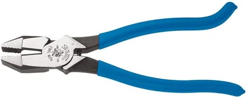 Vista 2 de Klein Tools Alicates D2000-9ST, cortadores laterales son alicates resistentes de 9 pulgadas para barras de refuerzo, ACSR, tornillos, clavos