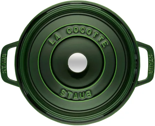 Vista 7 de Staub Cocotte redondo de 5.5 cuartos de galón, albahaca