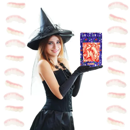 Vista 3 de Fruidles Gummi Teeth Candy, deliciosas gomitas de sabores de frutas (1 libra)