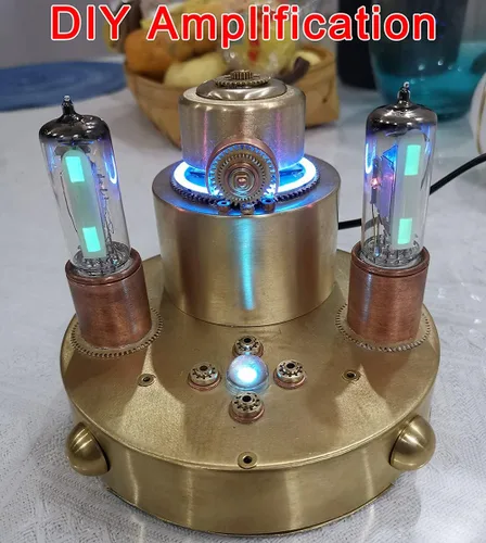 Vista 7 de 1 Unidades Dual Way Magic Eye 6E2 Tubo Indicador de Nivel de Audio Módulo VU Medidor Espectro Música Tubo de Vacío Indicador de Nivel de Conductor