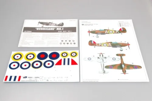 Vista 2 de Trumpeter Kit modelo Hawker Hurricane Mk.I 1/24