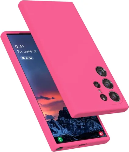 Vista 8 de Diseñado para Galaxy S24+Plus Carcasa, de silicona líquida, de gel, a prueba de golpes, con suave forro de microfibra, compatible con Galaxy S24