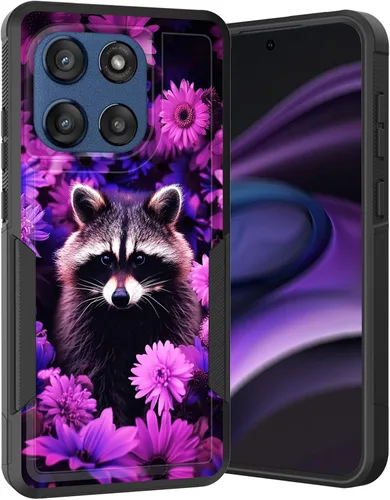 Vista 65 de para Moto G Play 4G 2024, funda de dos capas híbrida resistente y a prueba de golpes, PC duro + silicona suave protectora para Motorola Moto G Play