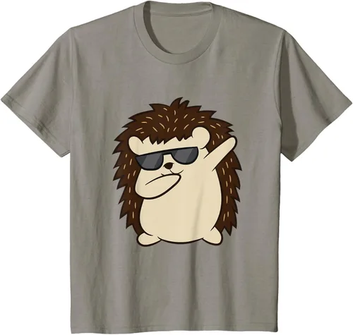 Vista 37 de Dabbing Hedgehog Funny Hedgehog Camiseta S