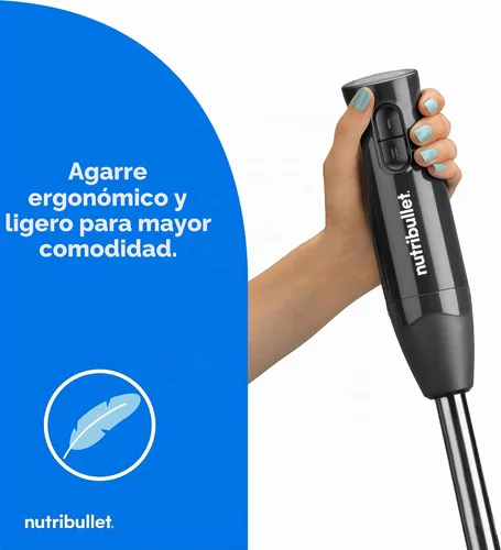 Vista 5 de nutribullet Batidora de inmersión Lite gris oscuro