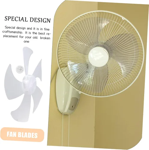 Vista 7 de Uonlytech Ventilador de 14 pisos con aspas de ventilador de escritorio, ventilador de casa, mesa blanca, piezas de refrigerador, aspas de ventilador