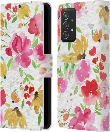 Vista 11 de Head Case Designs Officially Licensed Ninola Butterfly Nature Spring Floral Leather Wallet Case Compatible with Samsung Galaxy A53 5G (2022)
