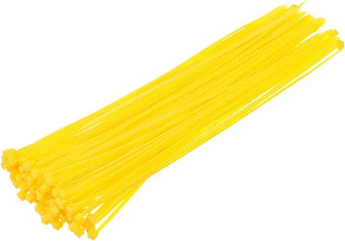 Vista 25 de uxcell Bridas para cables de nailon con cierre automático de 4 pulgadas, color azul cielo, 100
