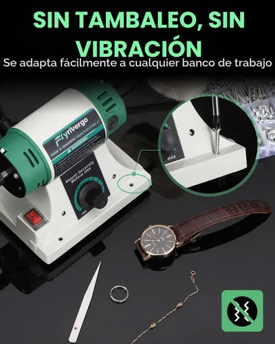 Vista 4 de Pulidor de joyas, búfer de banco ajustable de velocidad variable
