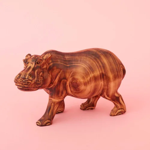 Vista 9 de Estatua Alta de Jirafa de Madera, Estatuas, Figurillas de Animales, Acentos de Decoración del Hogar, Sala de Estar, Oficina, Escritorio, Mesa