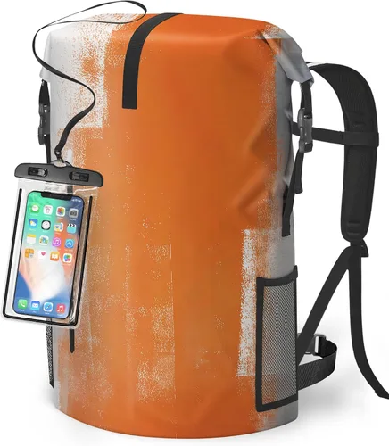 Vista 12 de Bolsa seca impermeable Bolsas secas marinas para kayak, senderismo, tortugas marinas, estrellas de mar, mochila con cierre enrollable, mochila