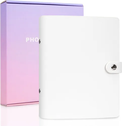 Vista 18 de Álbum de fotos de 320 bolsillos para fotos Polaroid de 2 x 3 pulgadas y Fujifilm Instax Mini, funda de piel sintética con caja de regalo premium