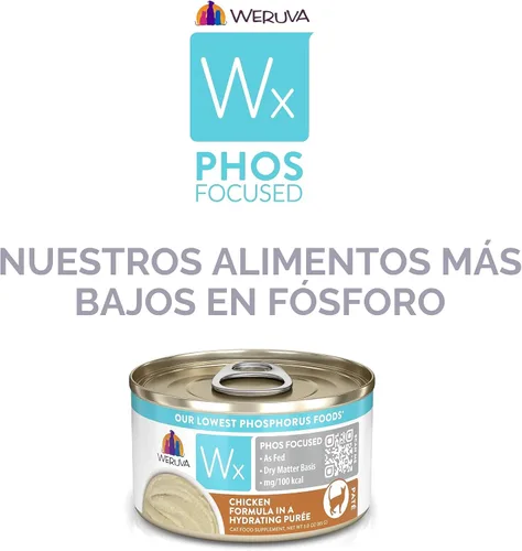 Vista 7 de Weruva Wx Phos - Comida húmeda natural para gatos, nuestras fórmulas con el menor contenido de fósforo