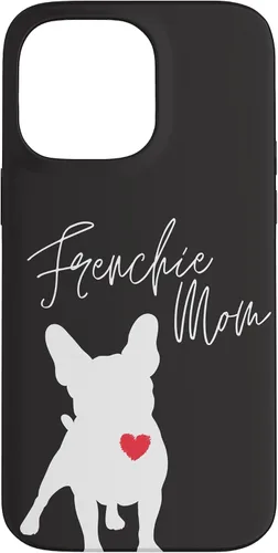 Vista 21 de Frenchie Mom French Bulldog Black Case for iPhone 17