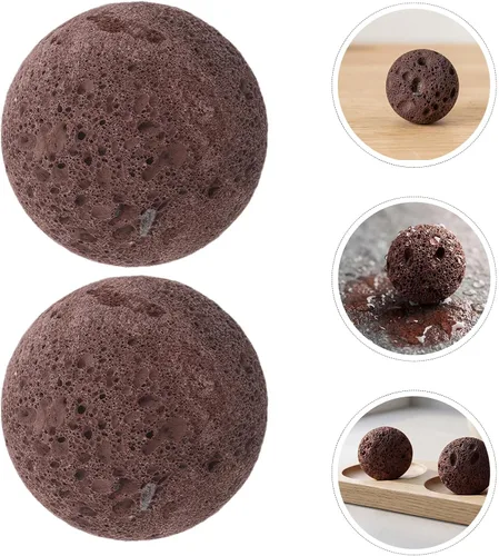 Vista 7 de Rocas volcánicas naturales rojas de la sauna de la pulgada 3pcs